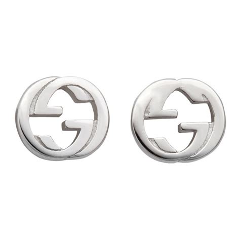 gucci tissue stud earrings|gucci interlocking earrings.